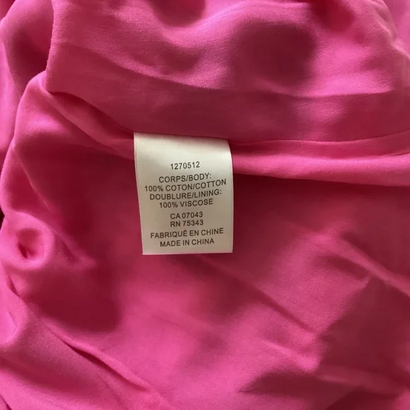 Caroline Constas 2pc Set Crop Spaghetti Top Maxi Skirt Pink Cotton Eyelet Ruffle - Picture 12 of 16